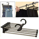Pants Rack Shelves 5 in 1 Stainless Steel Multi-functional Wardrobe New 4 x
