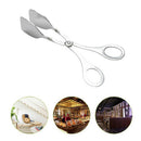 Bread Steak Tongs BBQ Stainless Steel Clip Kitchen Cooking Food Serving New  1x