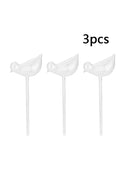 3 x Automatic Bird Shaped Glass Watering Spike Irrigation Plant Garden Drip New