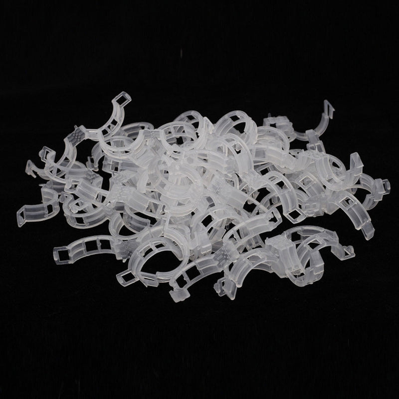 400xTomato-Clips-Supports Twine-Cages Vines Garden-Plant-Clip Connects-Plant