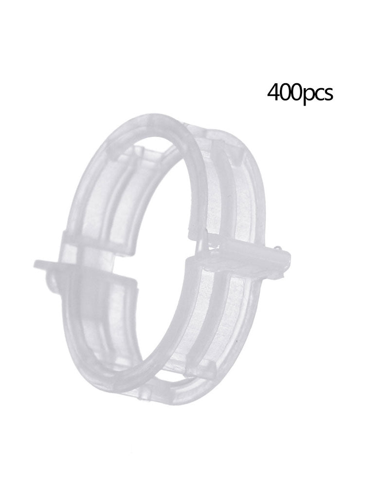 400xTomato-Clips-Supports Twine-Cages Vines Garden-Plant-Clip Connects-Plant