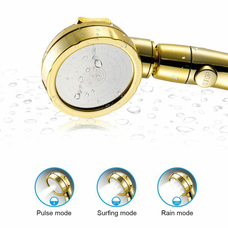 1 x 3 In 1 High Pressure Showehead Handheld Shower Head with ON/OFF Pause Hot