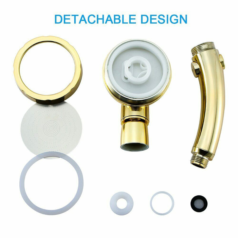 1 x 3 In 1 High Pressure Showehead Handheld Shower Head with ON/OFF Pause Hot