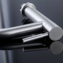 Stainless Steel Cold Water Single Lever Bathroom Sink Faucet Basin Tap Accessory