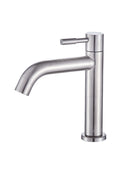 Stainless Steel Cold Water Single Lever Bathroom Sink Faucet Basin Tap Accessory