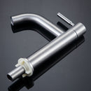 Stainless Steel Cold Water Single Lever Bathroom Sink Faucet Basin Tap Accessory