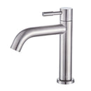 Stainless Steel Cold Water Single Lever Bathroom Sink Faucet Basin Tap Accessory