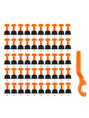 50x Reusable Tile Leveler T-lock Floor Tool Leveling Positioning System Kit Best