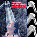 Shower Head Ionic Handheld High Pressure Water-Saving Filtration Hand Showerhead