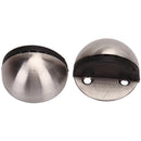 Floor-mounted Door Stops Stainless steel Satin Half Moon Doors 2 x Best