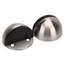 Floor-mounted Door Stops Stainless steel Satin Half Moon Doors 2 x Best