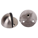 Floor-mounted Door Stops Stainless steel Satin Half Moon Doors 2 x Best