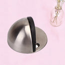 Floor-mounted Door Stops Stainless steel Satin Half Moon Doors 2 x Best