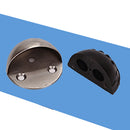 Floor-mounted Door Stops Stainless steel Satin Half Moon Doors 2 x Best