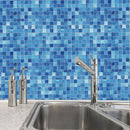2X Kitchen Bathroom PVC Tiles Mosaic Self Adhesive Wall Paper for Bedroom Brick
