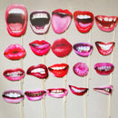 20 x Funny Lips Mouth Wedding Photo Booth Party Reunion Decoration Self Best