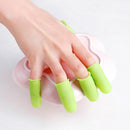 2x Silicone Finger Protector Sleeve Insulation Anti-skid Cover Hand Prot New