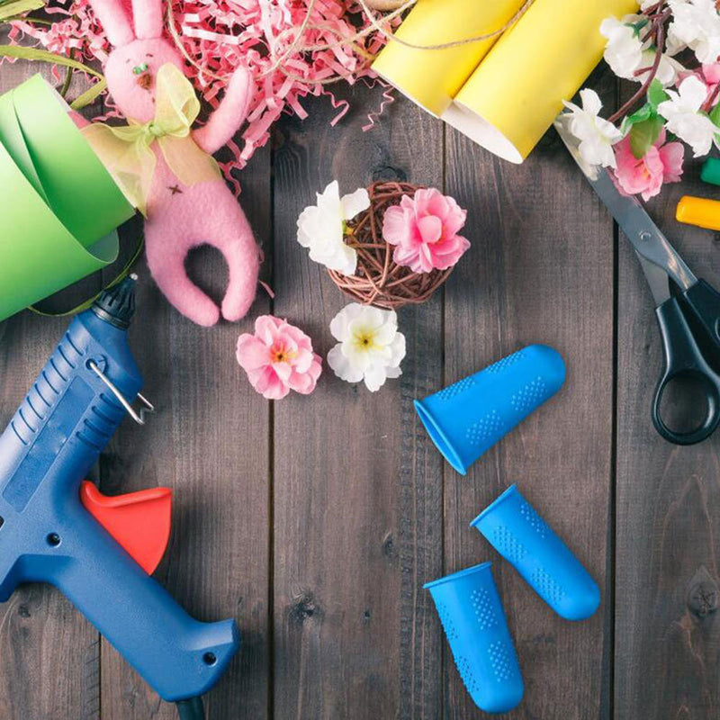 2x Silicone Finger Protector Sleeve Insulation Anti-skid Cover Hand Prot New