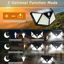 100 LED Solar Power Wall Light PIR Motion Sensor Waterproof Outdoor Garde New 1x