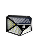 100 LED Solar Power Wall Light PIR Motion Sensor Waterproof Outdoor Garde New 1x