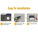 100 LED Solar Power Wall Light PIR Motion Sensor Waterproof Outdoor Garde New 1x