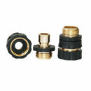 2xTap-Adapter Irrigation Garden-Hose Washing-Machine Quick-Connect-Set Universal