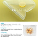 5pcs Reusable Fresh Food Vegetable Bag Seal Storage Container Freezer Ziplock