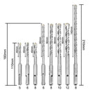 8 x SDS PLUS Electric Hammer Drill Bits for Masonry Concrete Rock Stone New