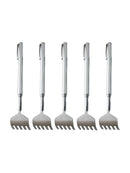 5pcs Extendable Stainless Steel Telescoping Back Scratcher Massager Aid Extender