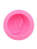 2 pcs Sun Moon Face Silicone Cake Chocolate Mould Fondant Soap Mold Craft Baking