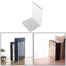 1 Pcs Clear Acrylic Book Shelf Bookend Transparent Desk Tidy Office Study Tool