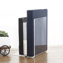 1x Plastic Clear Acrylic Bookend Organizer Stand Stationery Book Shelf Holder