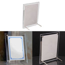 6'' Crystal Photo Frame Desk Set Acrylic Pictures Frame Screws Thick