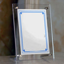 6'' Crystal Photo Frame Desk Set Acrylic Pictures Frame Screws Thick