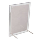 6'' Crystal Photo Frame Desk Set Acrylic Pictures Frame Screws Thick