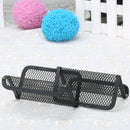 4pcs Desktop Business Card Holder Office Display Stand Metal Storage Organizer