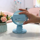 Small Portable Air Conditioner Mini Cool Cooling Fan Personal Travel Blue/White