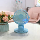 Small Portable Air Conditioner Mini Cool Cooling Fan Personal Travel Blue/White