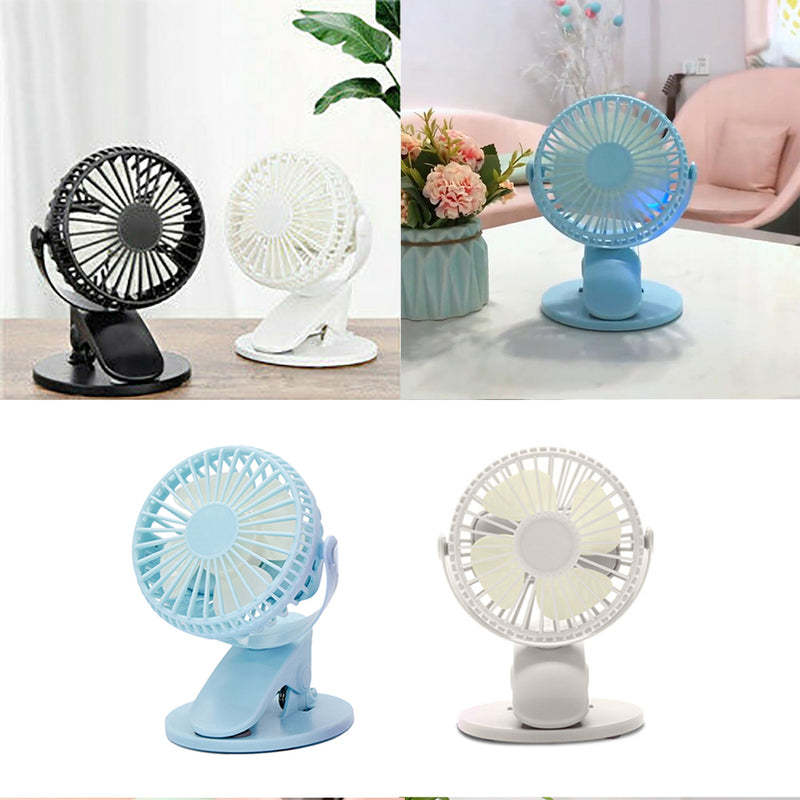 Small Portable Air Conditioner Mini Cool Cooling Fan Personal Travel Blue/White