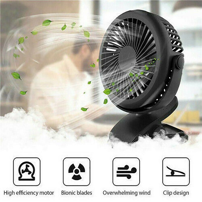 Small Portable Air Conditioner Mini Cool Cooling Fan Personal Travel Blue/White