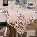 40*150cm Flowers Embroidered Lace Floral Table Runner Table Top Party Home New 1