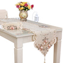 40*150cm Flowers Embroidered Lace Floral Table Runner Table Top Party Home New 1