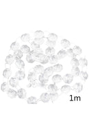 5 Pcs Clear Crystal Acrylic Octagonal Beads Chain Chandelier Parts Home Best