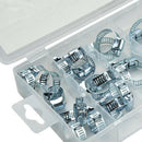 34 Pcs Carbon Steel 16mm to 32mm Hose Pipe Clamps Clips Fastener Best