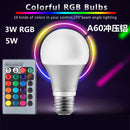 5W RGB Bulb Light Color LED Light Bulb Remote Control Entertainment New 1x