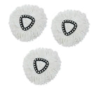 3x Replacement Head Easy Home Cleaning Mopping Wring Mop Refill For O-Cedar
