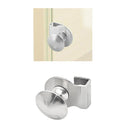 2 x Glass Holder Clamp Handle Cupboard Showcase Cabinet Door Accessories New