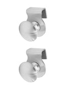 2 x Glass Holder Clamp Handle Cupboard Showcase Cabinet Door Accessories New