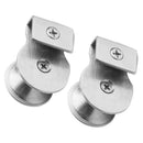 2 x Glass Holder Clamp Handle Cupboard Showcase Cabinet Door Accessories New
