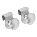 2 x Glass Holder Clamp Handle Cupboard Showcase Cabinet Door Accessories New